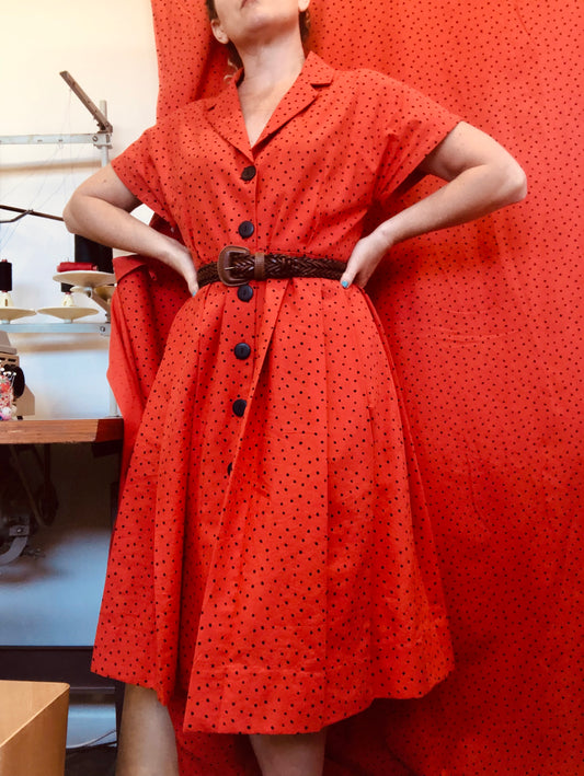 City in the Sun Dress - Red and Black