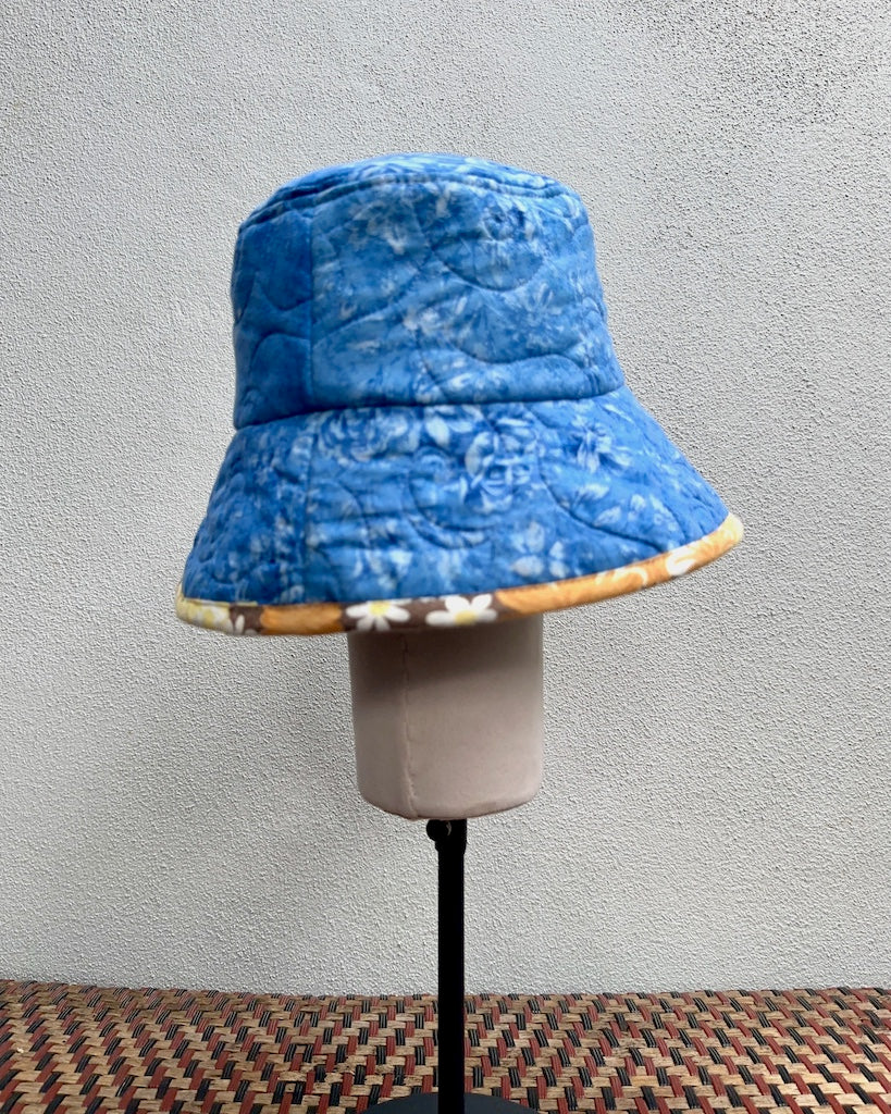 Blue Moon Quilted Patchwork Bucket Hat