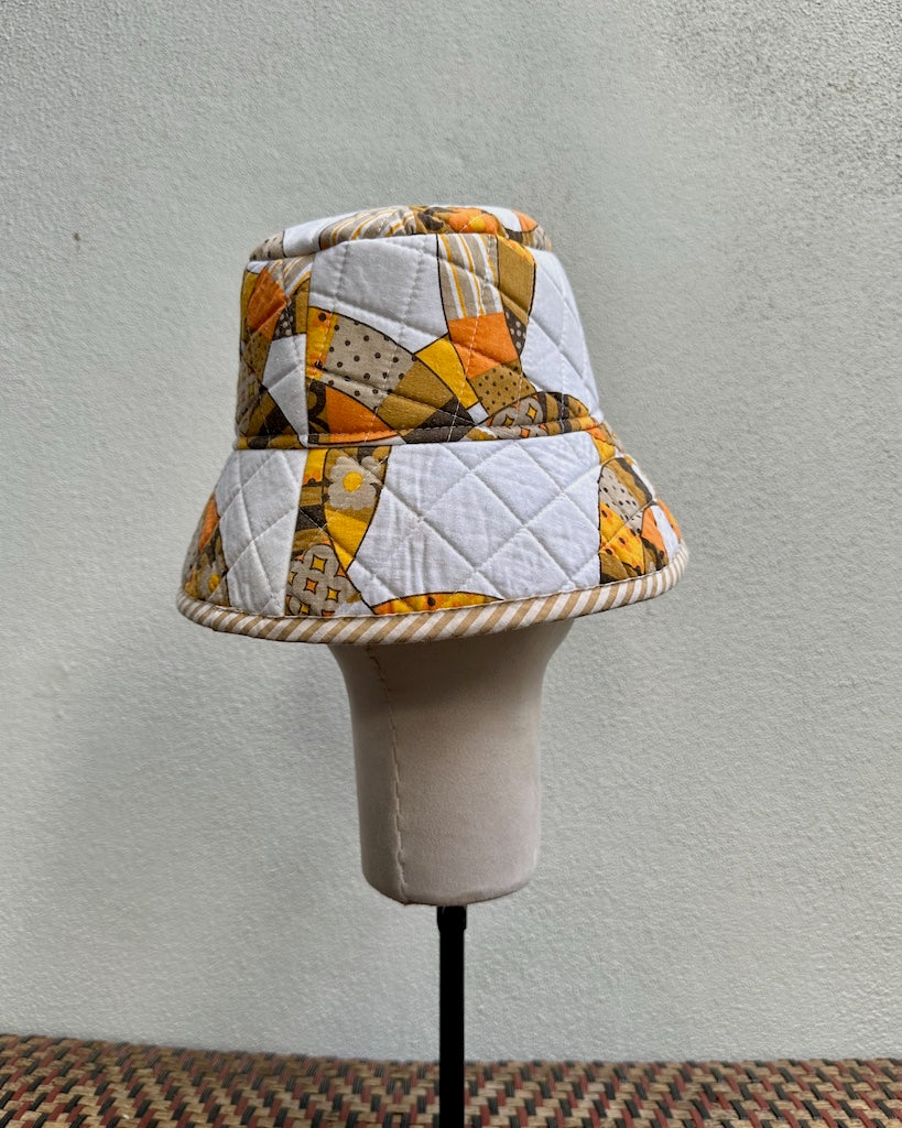 Golden Hour Quilted Patchwork Bucket Hat