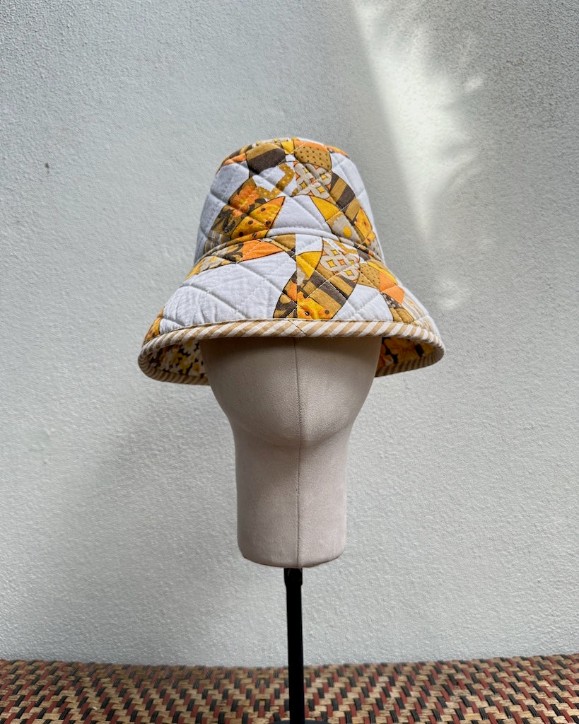 Golden Hour Quilted Patchwork Bucket Hat