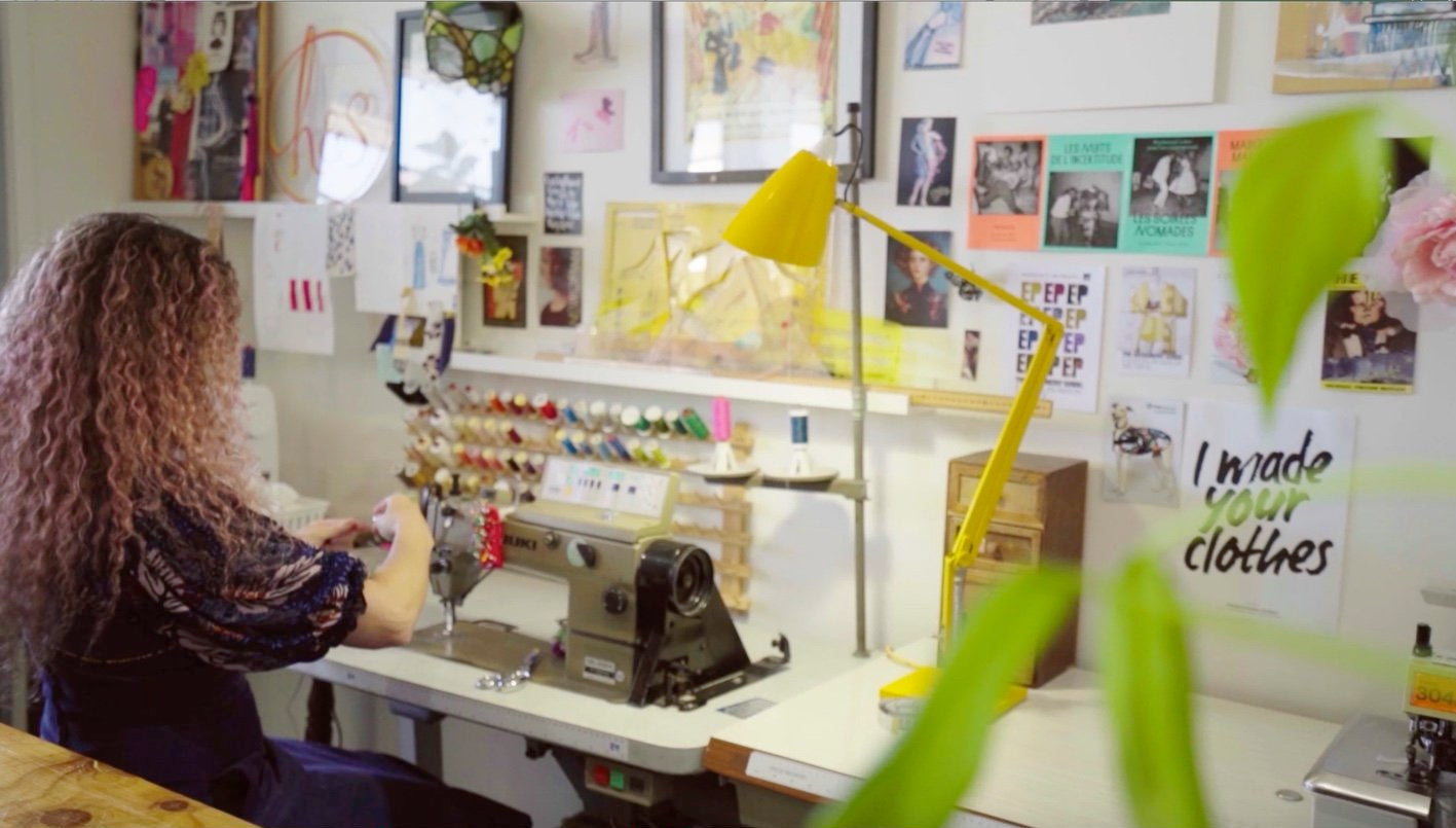 Laura Cummins at work 