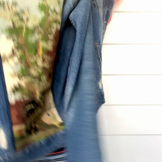 How to wear an up cycled denim jacket
