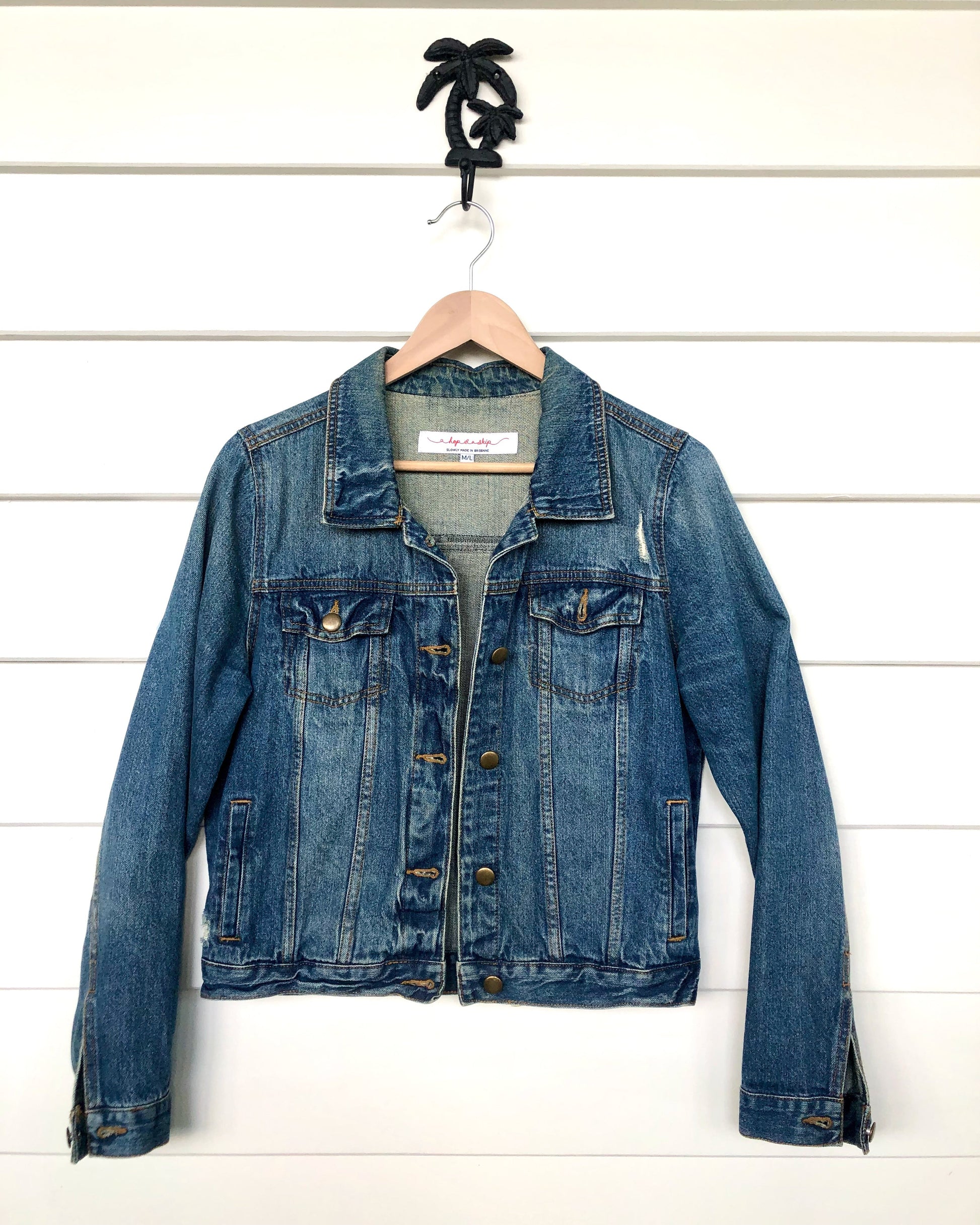 Pre loved blue denim jacket 